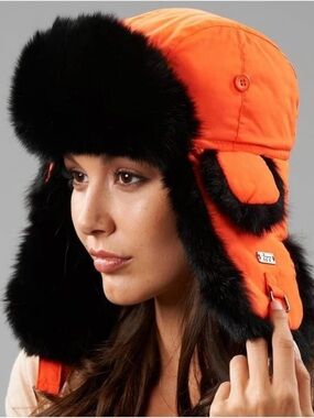 FRR Rabbit Fur Trapper Hat for Men & Women Warm Winter Bomber Style Aviator